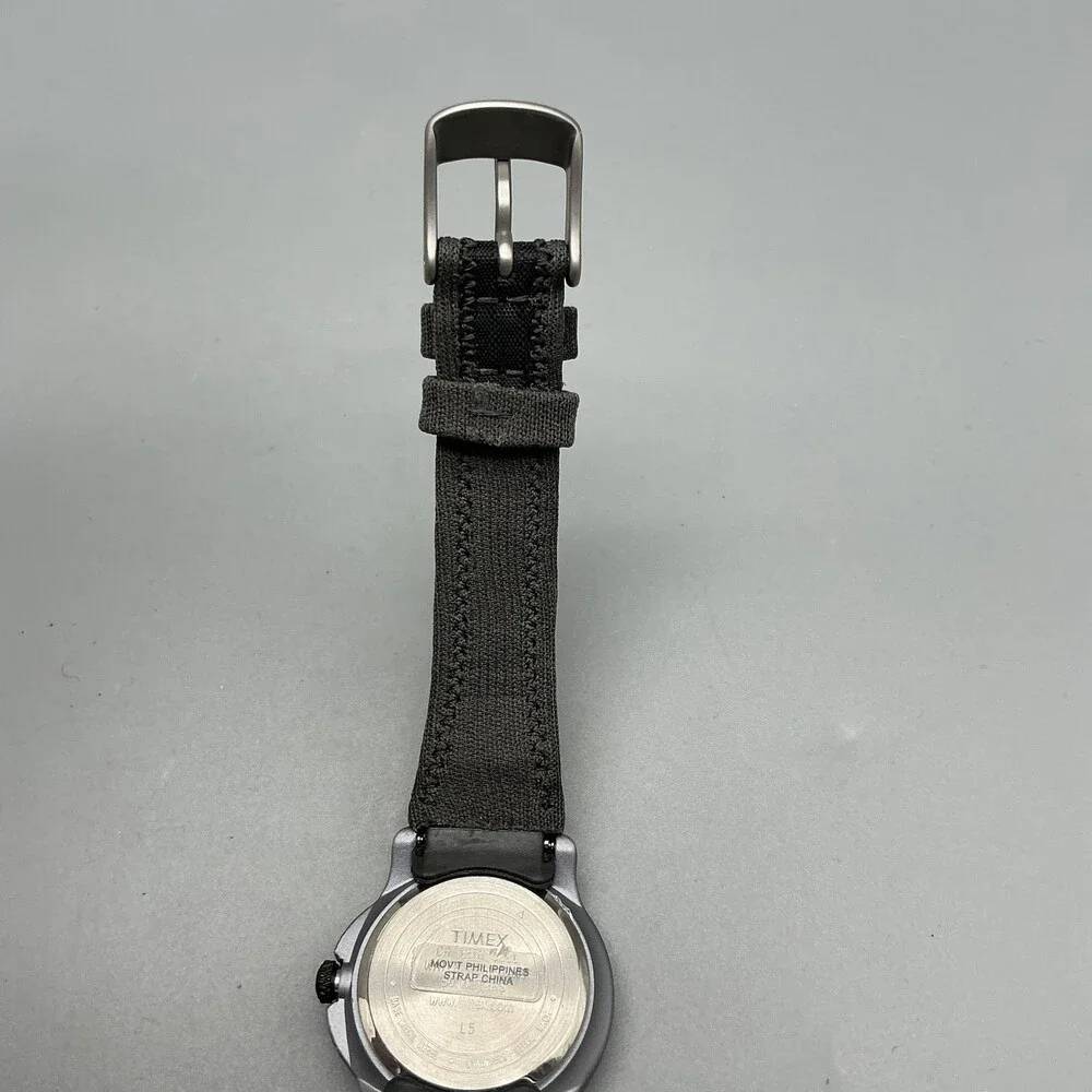 Timex Expedition Indiglo WR 50M Womens Watch 31mm Black Nylon Date New Battery